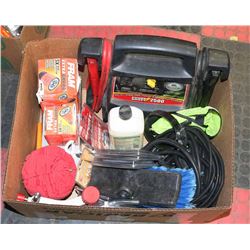 LARGE BOX OF AUTOMOTIVE/SHOP SUPPLIES