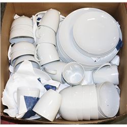 41-PC "FOR LIVING" WHITE PLATEWARE SET -