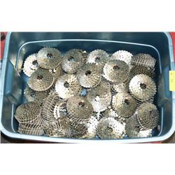 TOTE OF NAILS FOR AN AIR NAILER