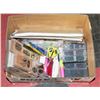 Image 1 : BOX W/ARTS & CRAFTS SUPPLIES INCL. STAMPS,