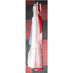 6 BOLTS OF UPHOLSTRY VINYL - COLORS INCL