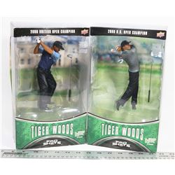 LOT OF 2 TIGER WOODS NEW UPPER DECK FIGURES.