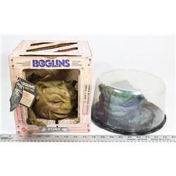 LOT OF 2 BOGLINS COLLECTIBLE TOY HAND PUPPETS.