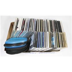 FLAT OF VARIOUS CD'S AND 2 CASES W/ CDS