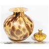 Image 1 : LOT OF 2 HAND BLOWN ITALIAN GLASS VASES.
