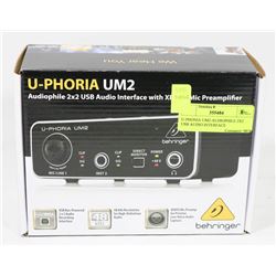 U-PHONIA UM2-AUDIOPHILE 2X2 USB AUDIO INTERFACE