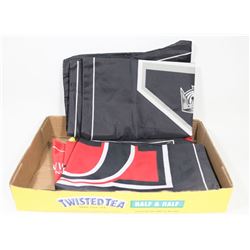 LOT OF 4 VERY LARGER NHL CHAMPION BANNERS