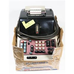 VINTAGE UNDERWOOD OLIVETTI CALCULATING MACHINE