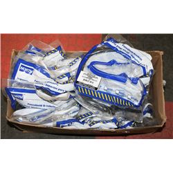 BOX OF FACE SHIELD BRACKETS.