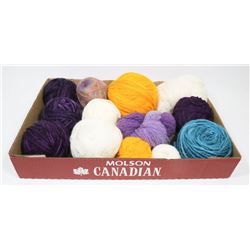 ASSORTED WOOL YARN BLENDS FLAT