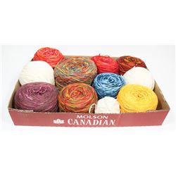 ASSORTED WOOL YARN BLENDS FLAT