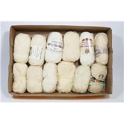 ASSORTED WOOL YARN BLENDS FLAT