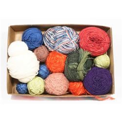 ASSORTED WOOL YARN BLENDS FLAT