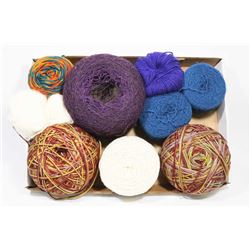 ASSORTED WOOL YARN BLENDS FLAT