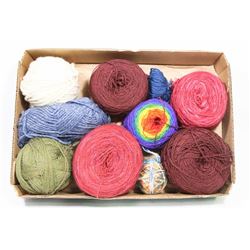 ASSORTED WOOL YARN BLENDS FLAT