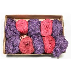 ASSORTED WOOL YARN BLENDS FLAT