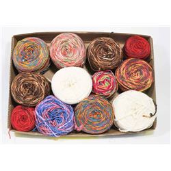 ASSORTED WOOL YARN BLENDS FLAT