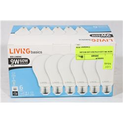 NEW 9W LED 6 PACKS LED BULBS