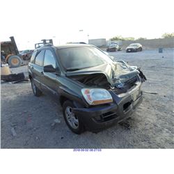 2005 - KIA SPORTAGE//SALVAGE TITLE