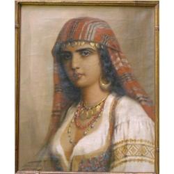 FRIEDLINGER, Jeno, 1890- . “Portrait of a Young Beauty”.