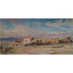HAAG, Carl, 1820-1915. “Ruins of Baalbek”.