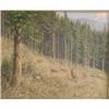Image 1 : POLZER-HODITZ, Arthur Graf, 1870- . “Deer foraging on a Mountainside”.
