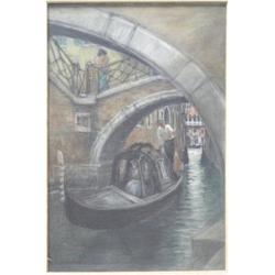 COBURN, Frederick Simpson, R.C.A., 1871-1960. “Gondola, Venice”.