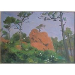 ROBERTS, William Goodridge, R.C.A., 1904-1974. “A Landscape View in France”.