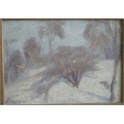 FRANCHÈRE, Joseph Charles, A.R.C.A., 1866-1921. “Verglas”.