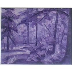 TATOSSIAN, Armand, R.C.A., 1948- . “Paysage”. Huile sur toile, signée.