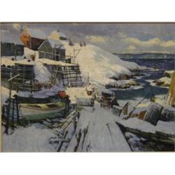 PURCELL, Joseph Douglas, 1927- . “Portuguese Cove, Nova Scotia”.