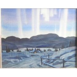 NORWELL, Graham Noble, 1901-1967. “Northern Lights, Laurentians, Quebec”.