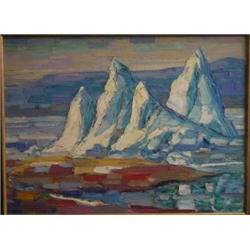 CONSTANTINEAU, Fleurimond, 1905-1981. “Glaciers Arctiques”.