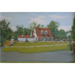 DE LALL, Oscar, R.C.A., 1903-1971. “Maison Douglas, Laval-sur-le-Lac, Quebec”.