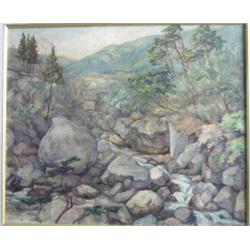 LAMARTINE, Gert Louis, 1898-1965. “Cascading Falls”.