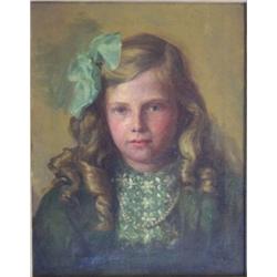 École canadienne/Canadian School. “Dorothy Goodey Sear”. Huile sur toile, vers 1910.