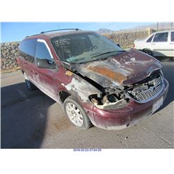 2001 - CHRYSLER TOWN AND COUNTRY//PARTS ONLY