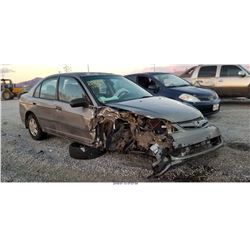 2005 - HONDA CIVIC// SALVAGE TITLE