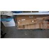 Image 1 : BOX OF LARGE CHRISTMAS WREATH, 2 SNOWMEN WREATHS, AND BOX OF LIGHTS