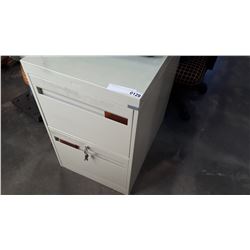 2 DRAWER METAL FILING CABINET