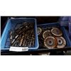 Image 1 : 2 TRAYS OF DRILL BITS AND GRINDING WHEELS