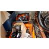 Image 2 : TWO ORANGE BASKETS OF AUTOMOTIVE AND SHOP SUPPLIES