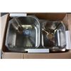 Image 2 : NEW STAINLESS DOUBLE SINK