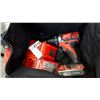 Image 1 : MILWAUKEE M18 DRILL, WITH RED LITHIUM BATTERY, CHARGER, AND BAG, AS NEW, WORKING