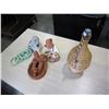 Image 1 : LOT OF FIGURES, JADE LOOK BRACELETS AND WICKER JUG
