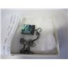 Image 2 : ABALONE PENDENT AND NECKLACE MARKED .925