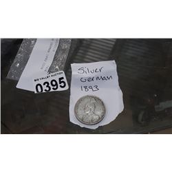 SILVER GERMAN 1893 COIN