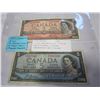 Image 2 : 3 1954 CNADIAN BILLS, 1 DOLLAR BEATTIE/COYNE, 2 DOLLAR LAWSON/BOUEY AND 5 DOLLAR BEATTIE/COYNE