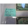 Image 2 : 3 - 1967 SUPER MINT CANADA CENTENNIAL 1.00 DOLLAR BILLS