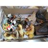 Image 1 : TRAY OF COOLECTIBLE CHINA DOGS AND DUCK FIGURES ETC